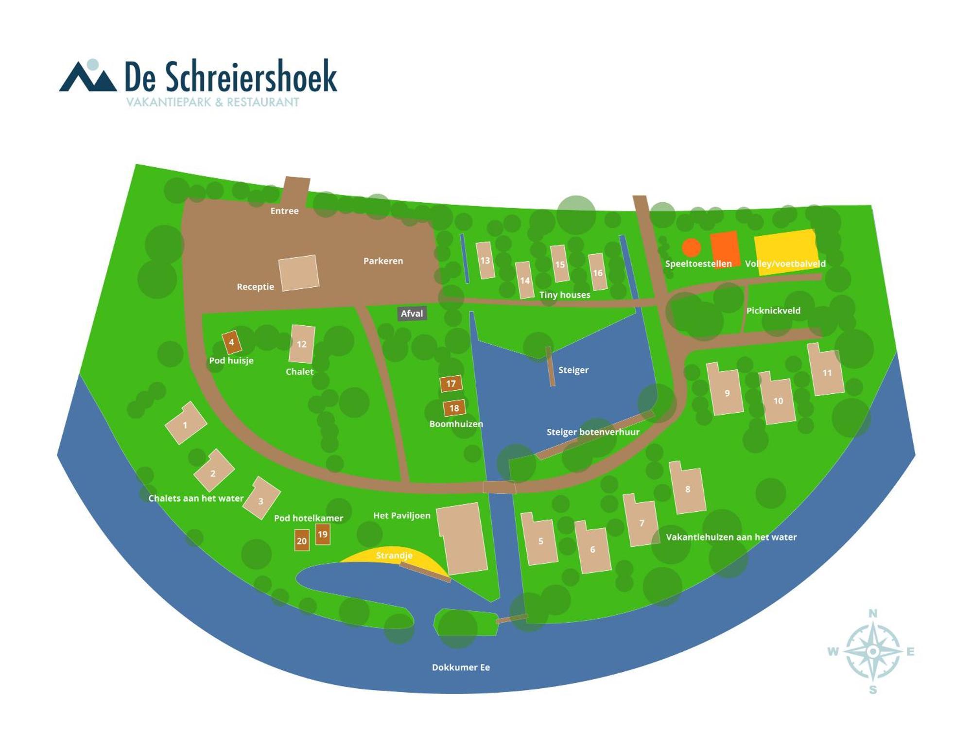 Chalet Met Loft - Vakantiepark De Schreiershoek ドックム エクステリア 写真